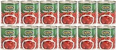 Diferencias entre tomates pelados enteros y enlatados para pizza