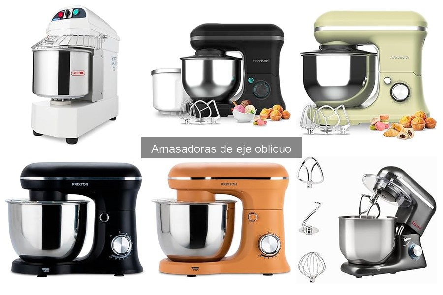 Accesorios imprescindibles para amasadoras de eje oblicuo
