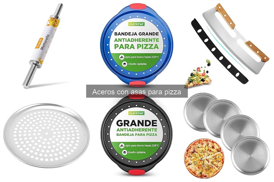 Alternativas a aceros con asas para hacer pizza en casa
