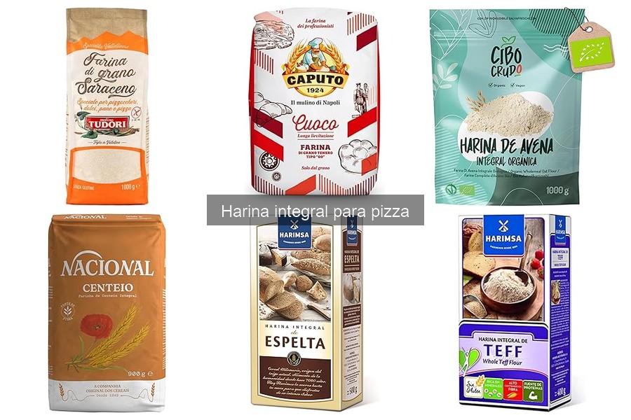 Alternativas a la harina integral para pizza en casa