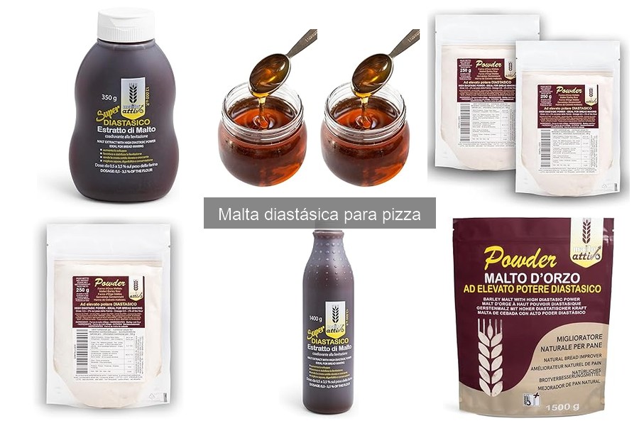 Alternativas a la malta diastásica para mejor masa de pizza