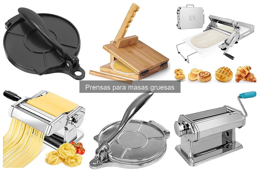 Alternativas a la prensa para masas gruesas en casa