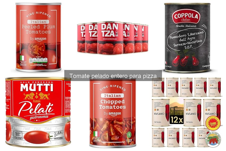 Alternativas a los tomates pelados enteros para pizza