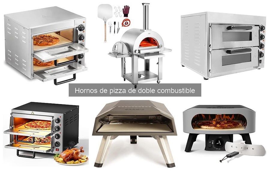 Características clave de un horno de pizza de doble combustible