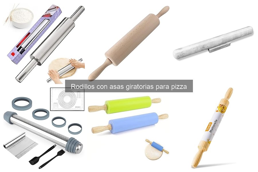 Cómo usar un rodillo con asas giratorias para hacer pizza