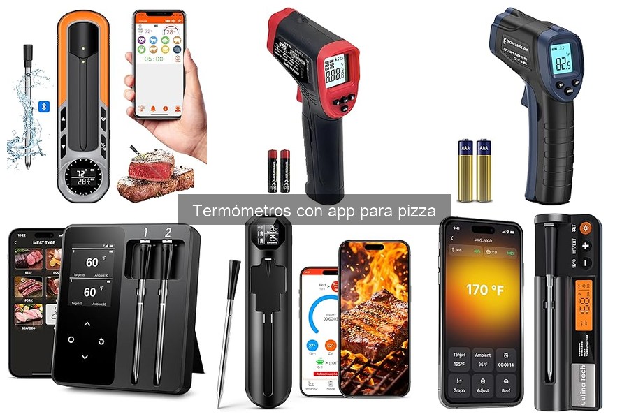 Cómo usar un termómetro con app para hacer pizza