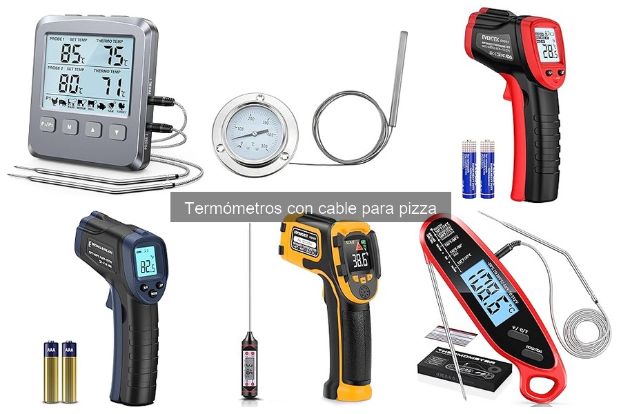 Cómo usar un termómetro con cable para hacer pizza