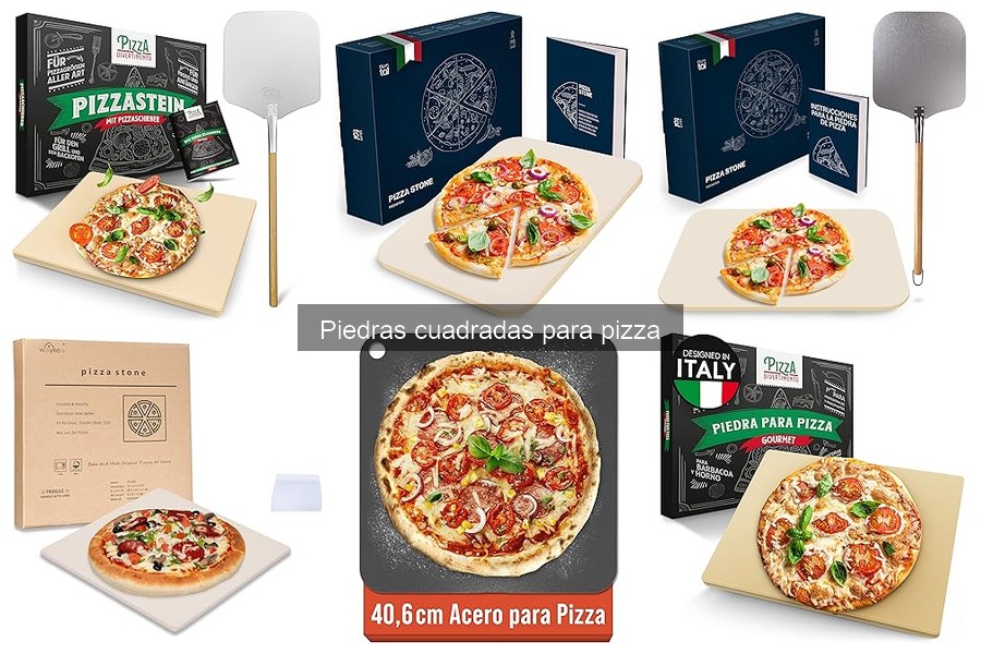 Cómo usar una piedra cuadrada para pizza en casa