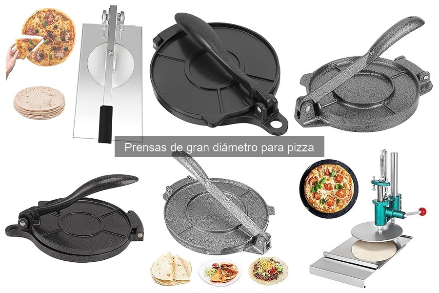 Cómo usar una prensa de gran diámetro para hacer pizza