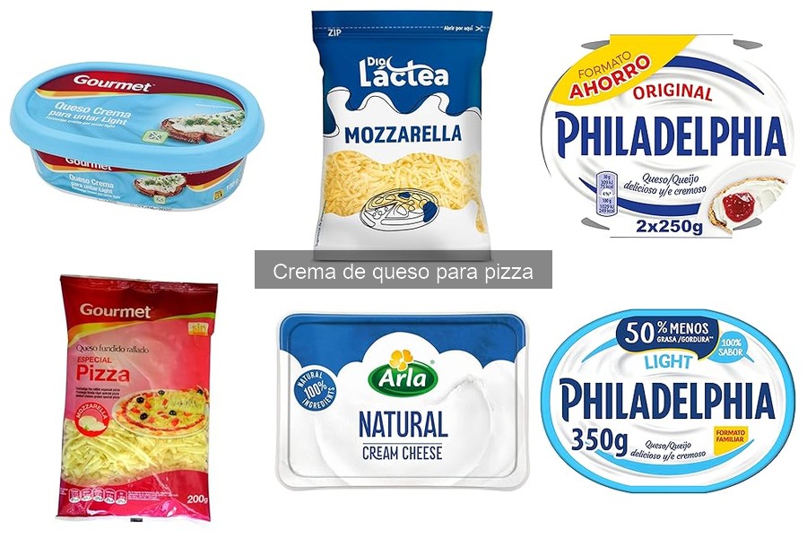Comparativa: Crema de queso vs. otros quesos para pizza