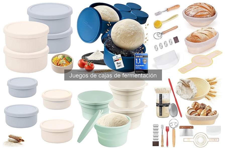 Comparativa de juegos de cajas de fermentación para pizza