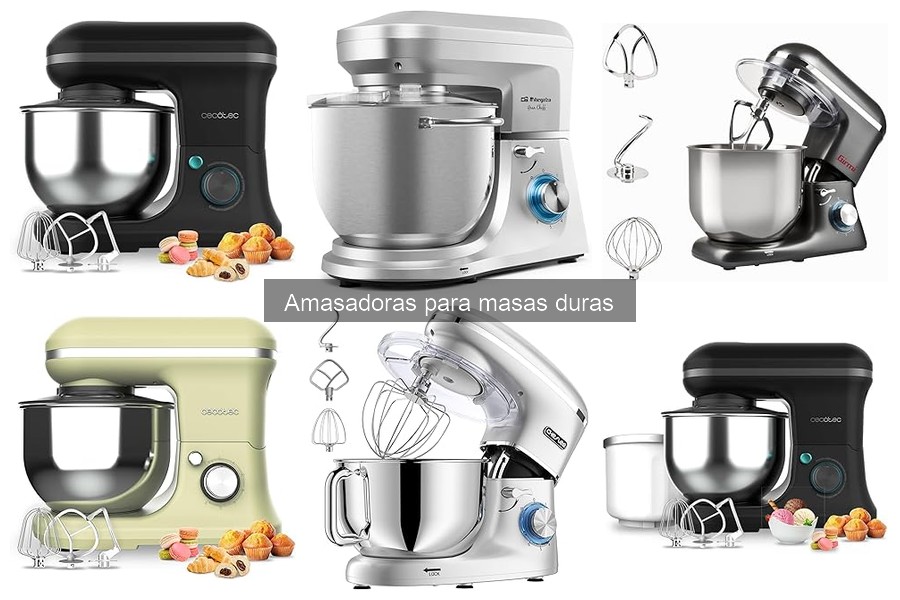 Comparativa de las mejores amasadoras para masas duras 2023