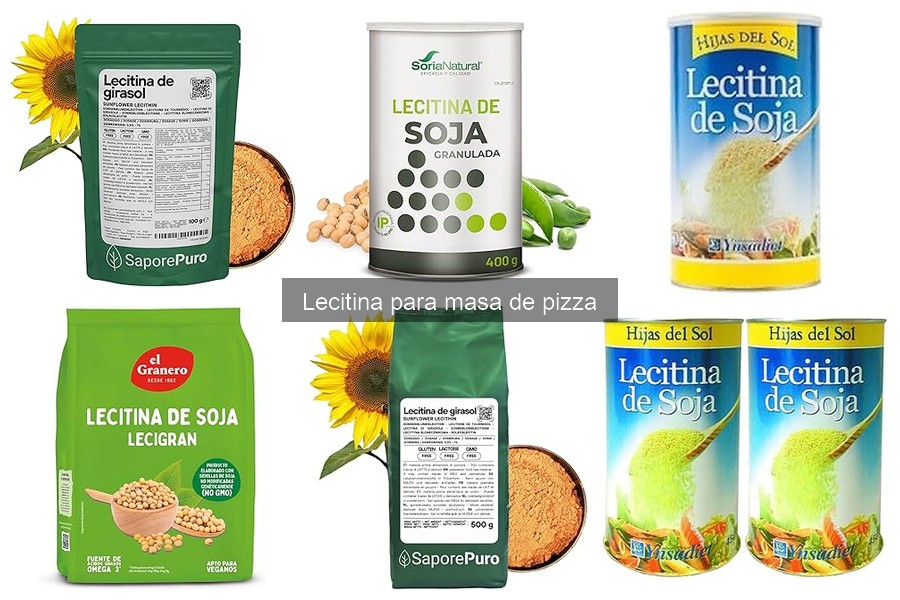 Comparativa de lecitinas para masa de pizza: calidad y precio
