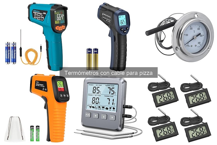 Comparativa de termómetros con cable para pizza: marcas y precios