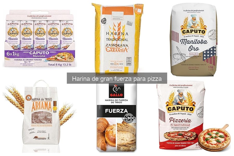 Comparativa: Harina de gran fuerza vs. harina normal para pizza