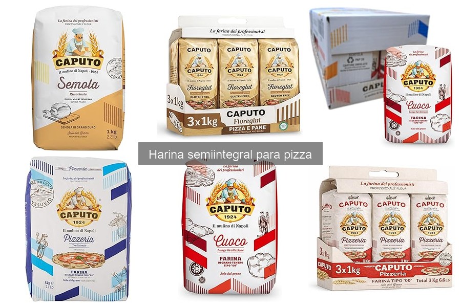 Comparativa: harina integral vs semiintegral para pizza