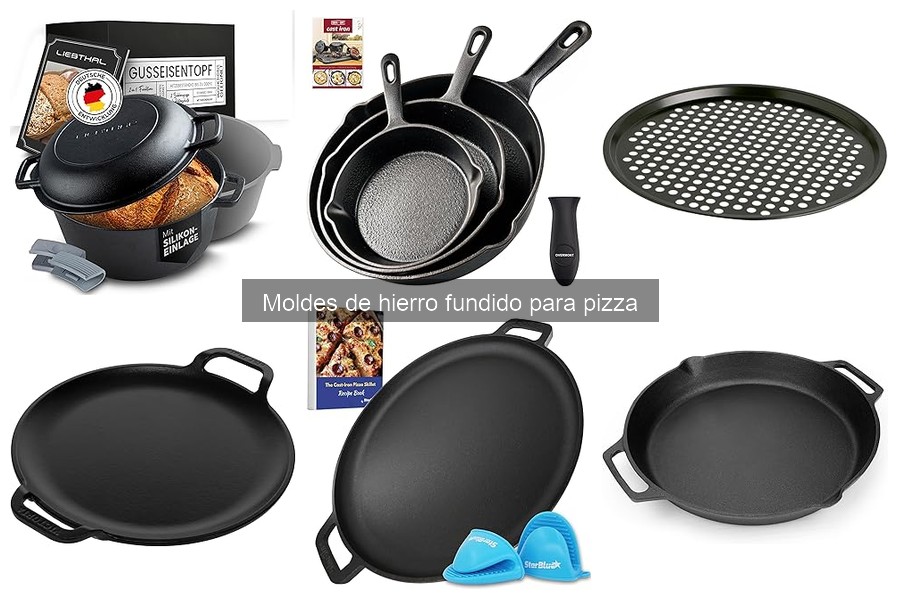 Deliciosas recetas de pizza en moldes de hierro fundido