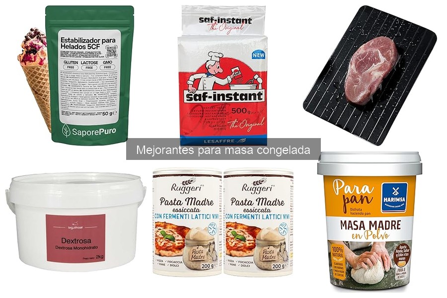 Diferencias entre mejorantes en polvo y líquidos para masa congelada