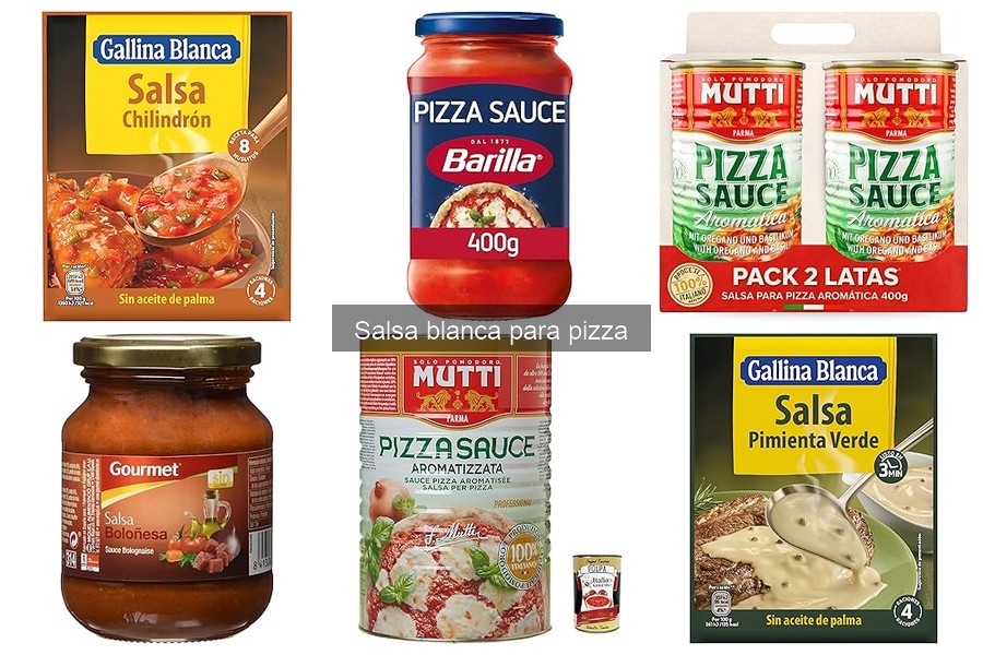 ¿Dónde comprar salsa blanca para pizza? Precios y opciones