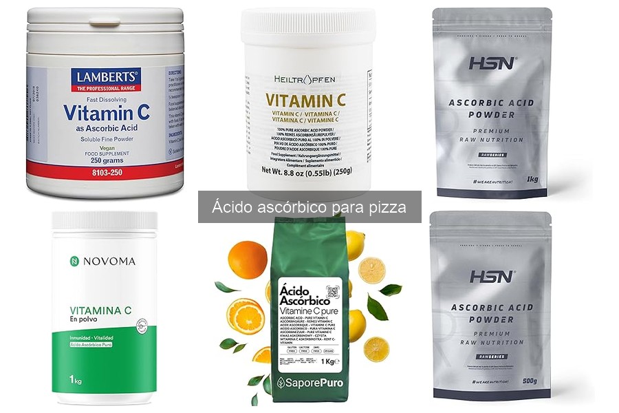 Guía de compra de ácido ascórbico para hacer pizza