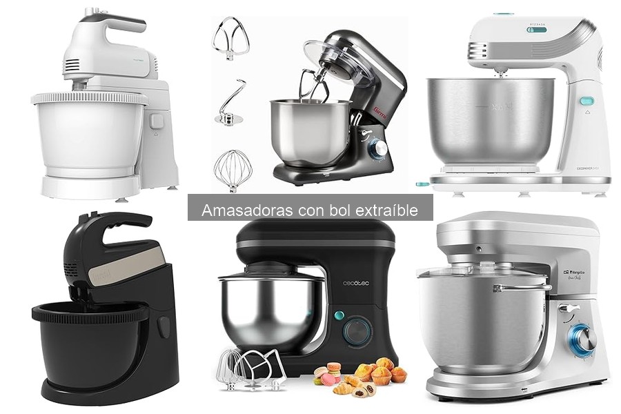 Mejores amasadoras con bol extraíble para hacer pizza