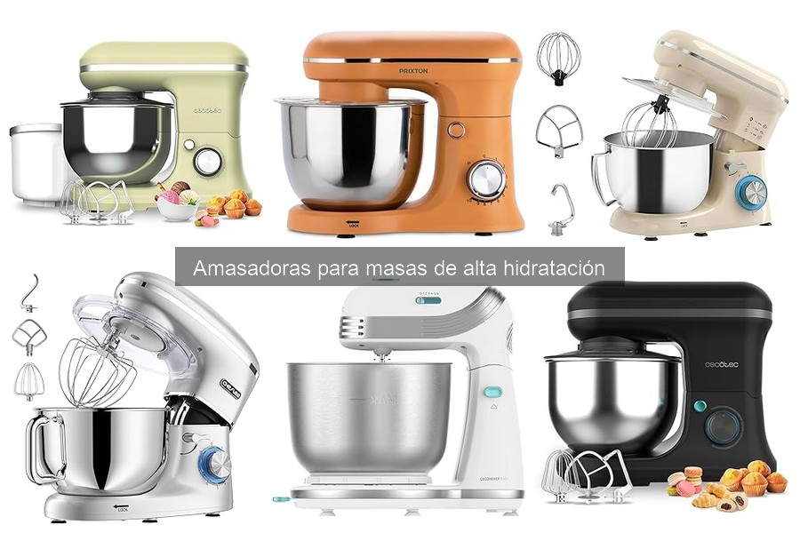 Mejores amasadoras para masas de alta hidratación 2023