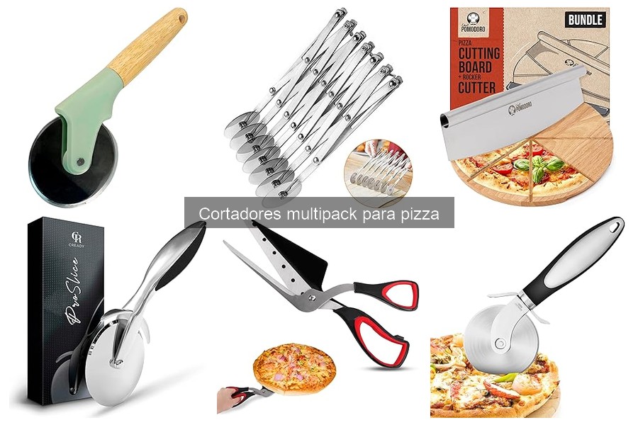Mejores cortadores multipack para pizza en familia