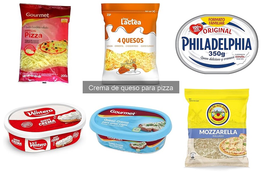Mejores marcas de crema de queso para pizza comparativa