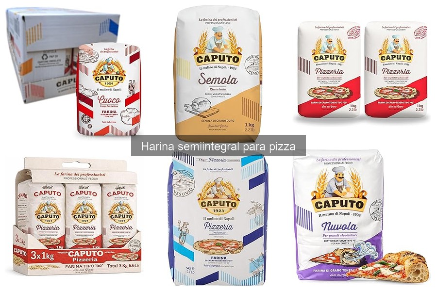 Mejores marcas de harina semiintegral para pizza en casa