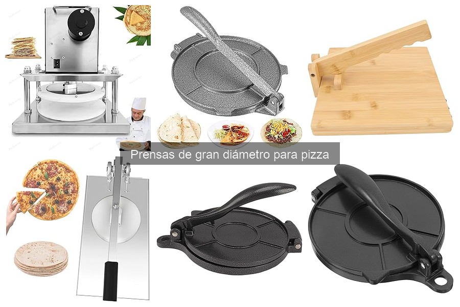 Mejores materiales para prensas de gran diámetro para pizza