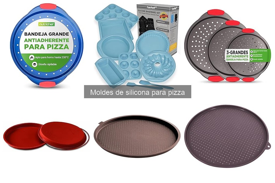 Moldes de silicona para pizza: aptos para horno y microondas