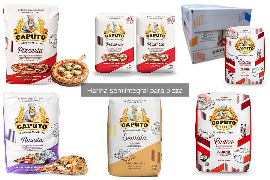Propiedades nutricionales de la harina semiintegral para pizza