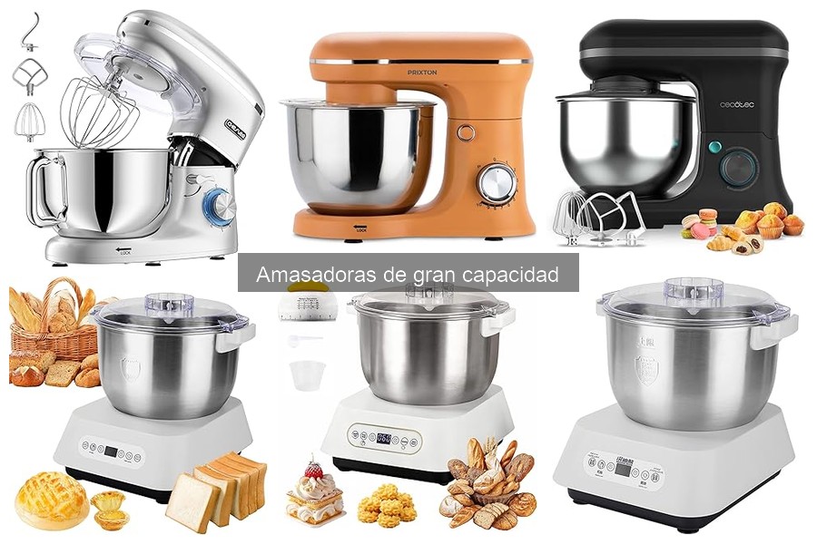 ¿Qué capacidad necesito en una amasadora de gran capacidad?