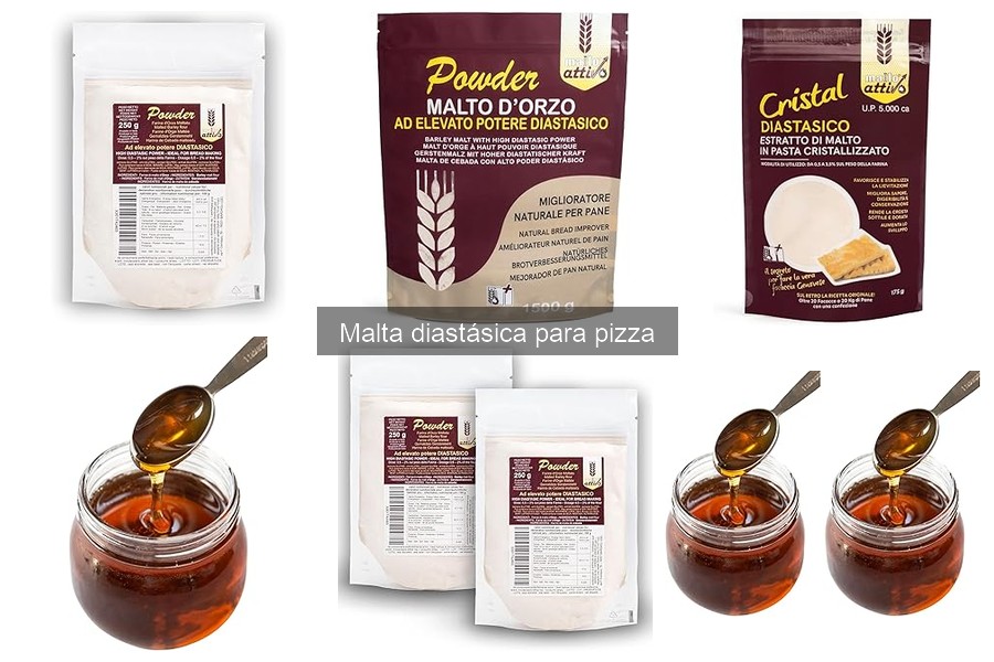 ¿Qué es la malta diastásica y cómo se utiliza en la pizza?