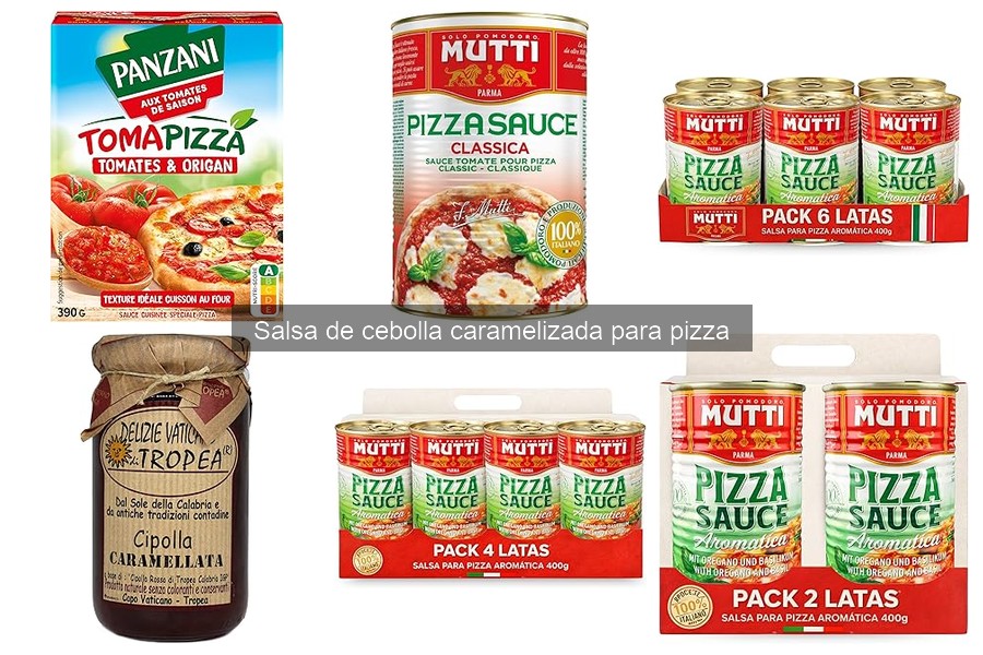 ¿Qué es la salsa de cebolla caramelizada para pizza?