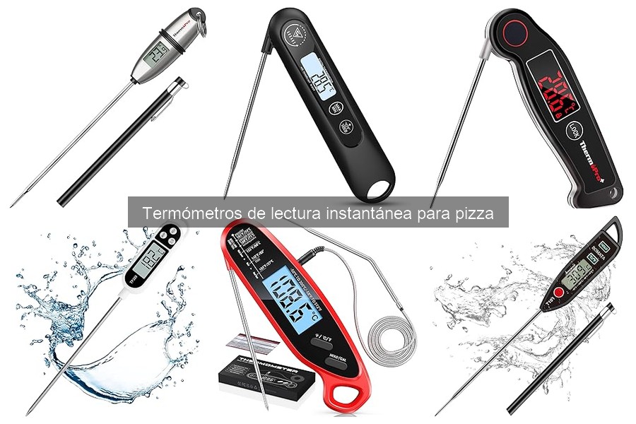 ¿Qué es un termómetro de lectura instantánea para pizza?