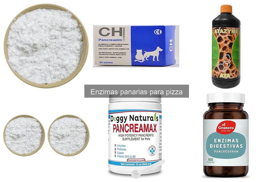 ¿Qué son las enzimas panarias y su función en la pizza?