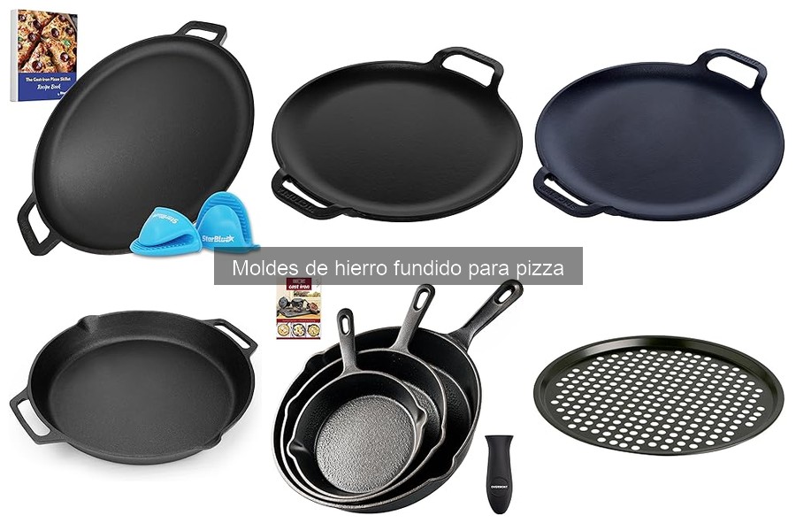 ¿Qué son los moldes de hierro fundido para pizza?