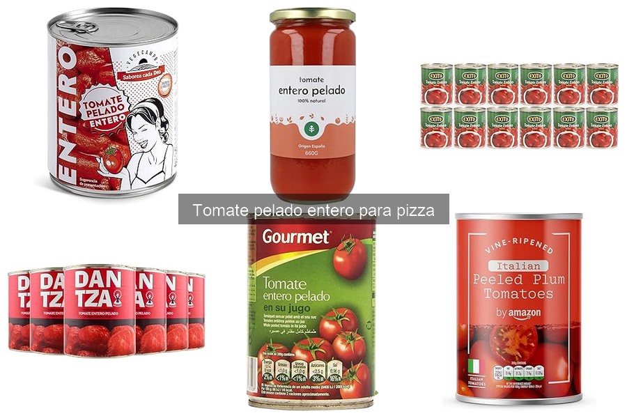 ¿Qué son los tomates pelados enteros para pizza?