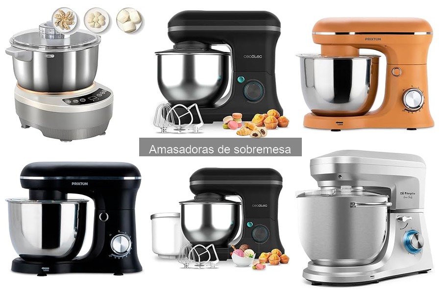 Recetas de masa de pizza con amasadora de sobremesa