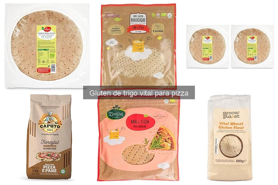 Recetas de masa de pizza con gluten de trigo vital