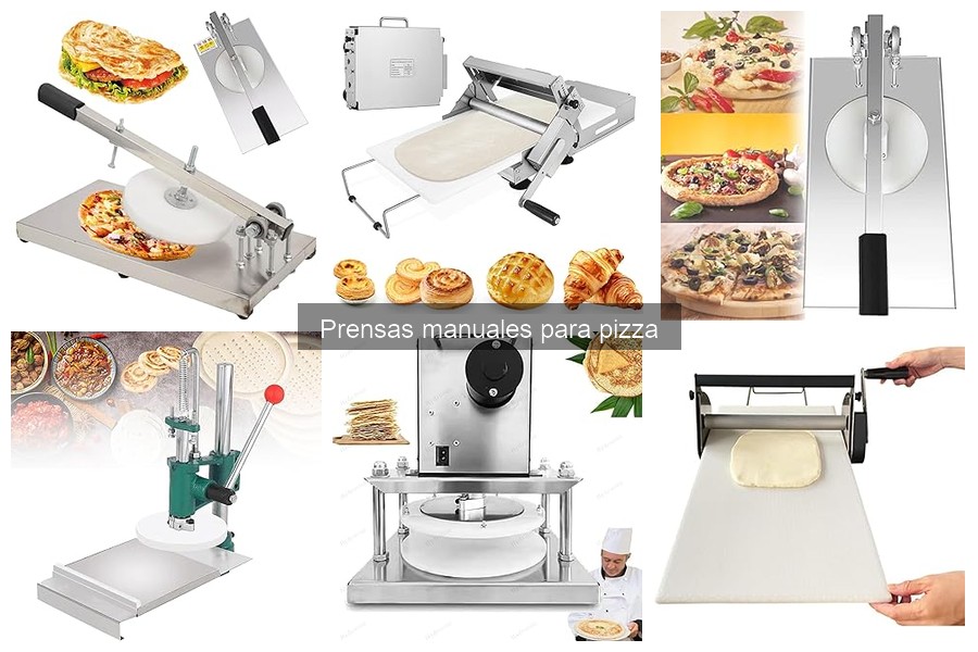 Recetas de masa para pizza con prensas manuales