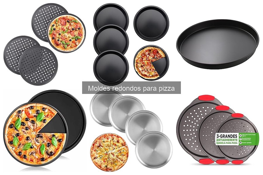 Tamaños de moldes redondos para pizza y su uso