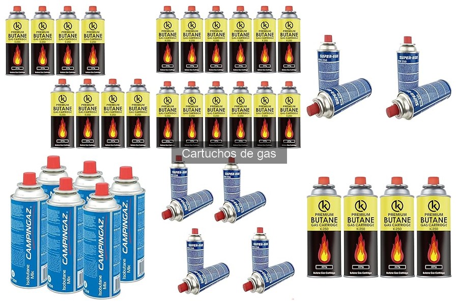 Tipos de cartuchos de gas para hacer pizza en casa