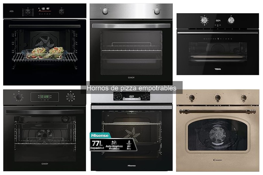 Tipos de hornos de pizza empotrables: características y usos