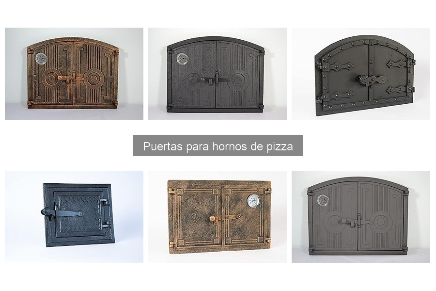 Tipos de puertas para hornos de pizza: materiales y diseños